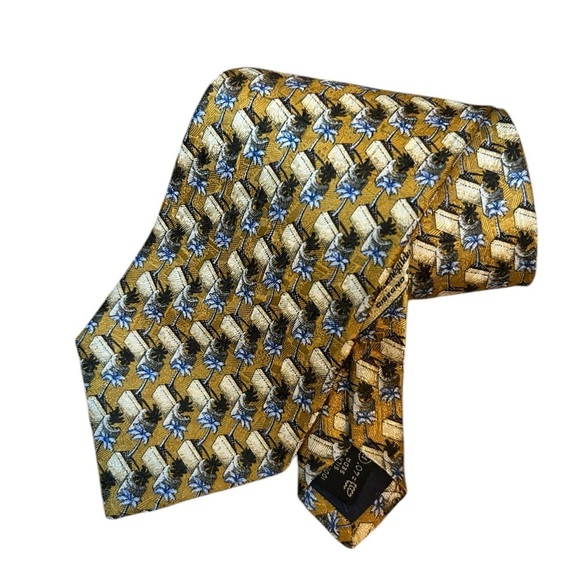 Ermenegildo Zegna Silk Palm Tree Tie